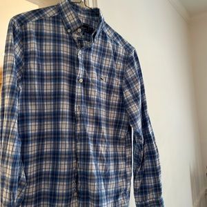 Vineyard Vines. Whale Shirt. Blue flannel. Like New.